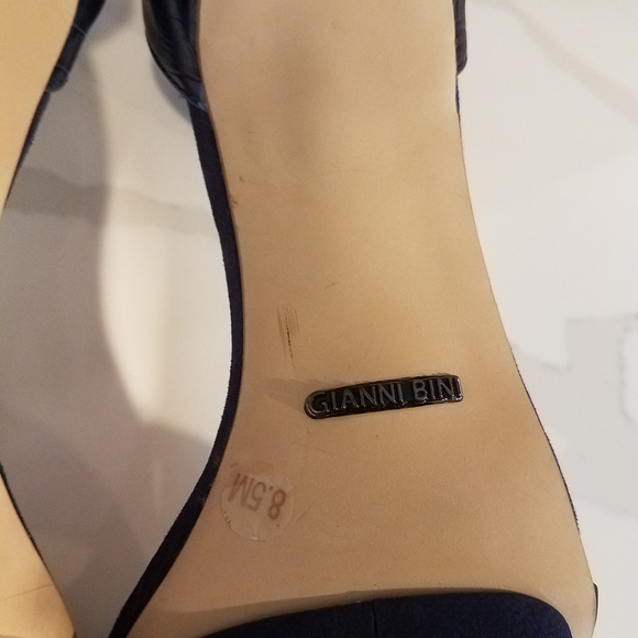 Gianni Bini High Heels Suede Strap Color Blue Size 8.5 - Picture 10 of 15